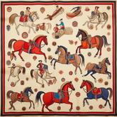 EQUESTRIAN PARADE SILK HEAD SCARF